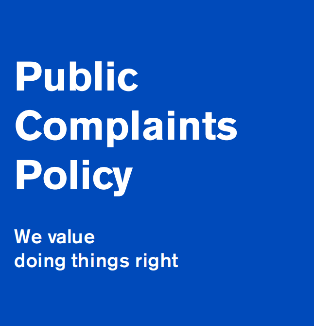 Public Complaints Policy